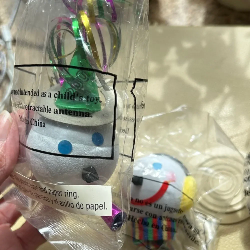 RARE Car 🚘 Antenna covers by Jack in the Box 2005 Snowman ⛄️ Reindeer 🦌 NYE 🎉
